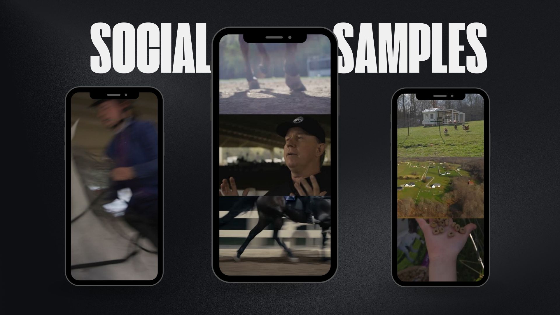 Short-form social media video samples